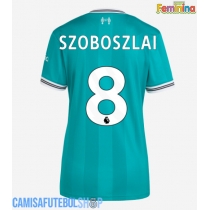 Camisa de time de futebol Liverpool Dominik Szoboszlai #8 Replicas 3º Equipamento Feminina 2025-26 Manga Curta
